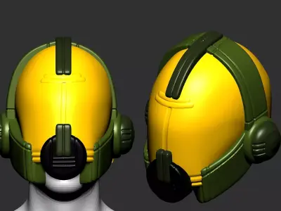 helmet high poly sculpt 3D model 3D model