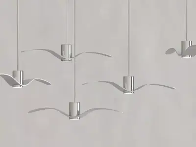 PLYWOOD windmill with two poles 3D model