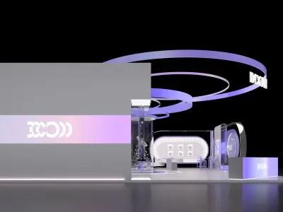 Robotic Vacuum Cleaner Exhibition Booth Design 3D model