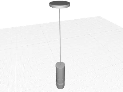 Xan Light Single Cylinder LED Pendant 3D model
