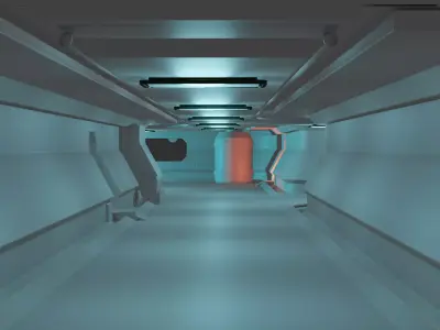 Sci-fi Scene for renders 3D model 3D model