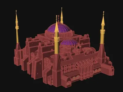 Hagia Sophia 3D model 3D print model