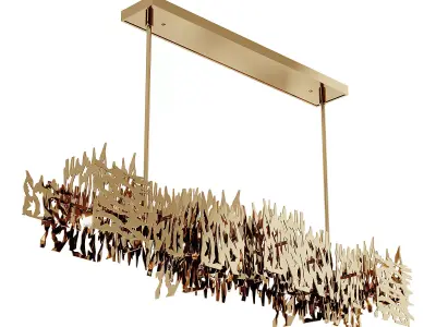 Brutus Linear Pendant Light 3D model