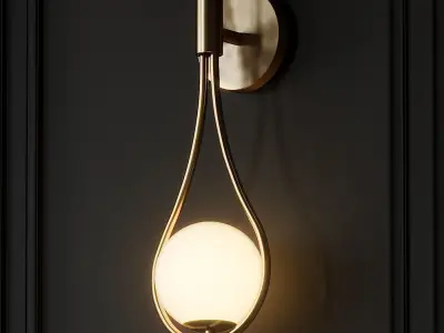 Metal Wall Sconce 3D model