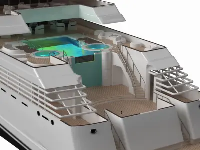 Dubai Superyacht 3D model
