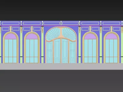 3d panel wall 3D model