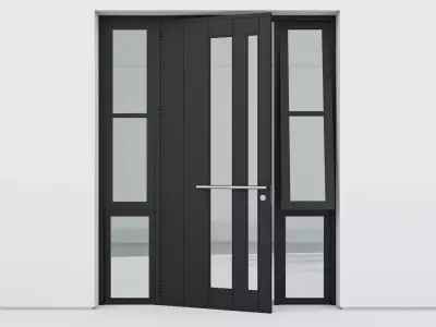 Aluminium door 272 3D model