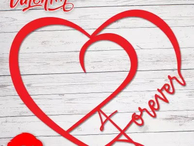 Valentines Day heart ornament gift for your loved one 3D print model