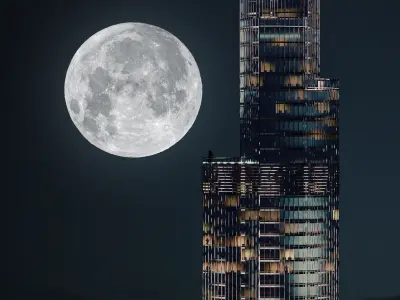 Burj Khalifa - lighting setup 3D model