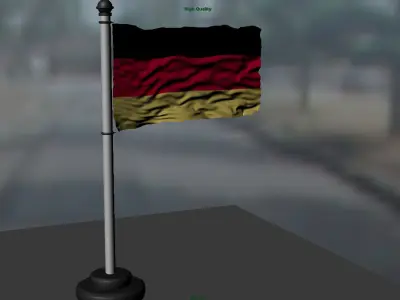 Germany flag 3D model