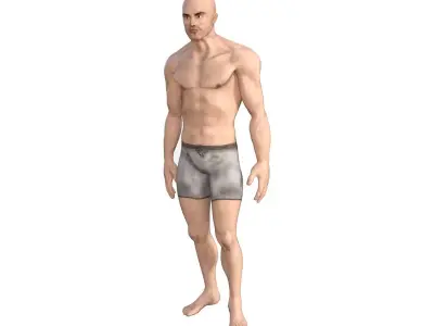 Human Base Male Character Low-poly 3D model