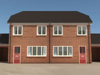 Semi Detached House 3D model
