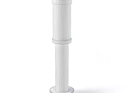 Standing Exterior Lamp 3D Model 3D model