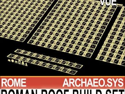 Roman Roof Build Set  3D model