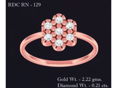 Women Ring 3D print model 59