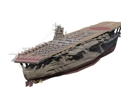 WW2 IMPERIAL JAPANESE NAVY AIRCRAFT CARRIER  3D model