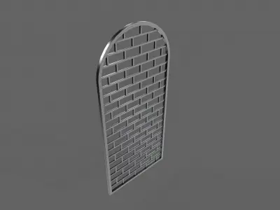 PBR Prison Window 5 Low-poly 3D model