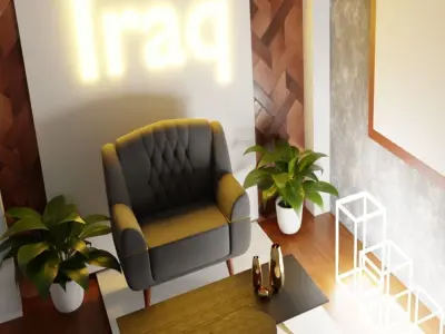 blender3d design office 3D model