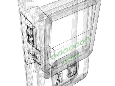 kiosk carwash 3D model