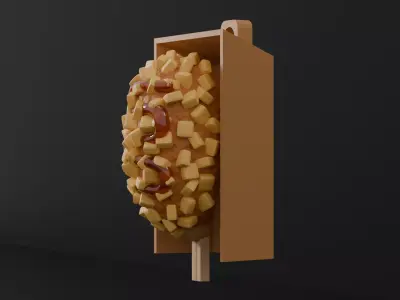 Street Food-Hot dog-clicker 3D print model
