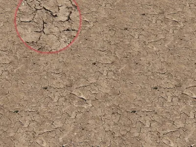 Ultra realistic Ground cracks 3D model