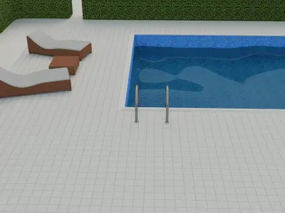 Swimming Pool Scene 3D model