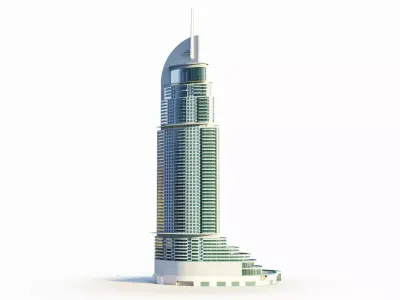 The Address Downtown hotel - Dubai 3D model