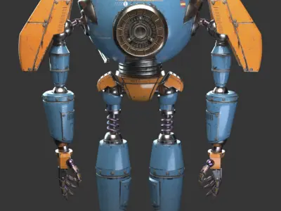 Pilot Boy and Mecha 3D model