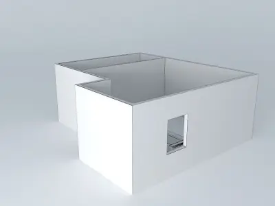 chrisorkut house with wooden door Free 3D model