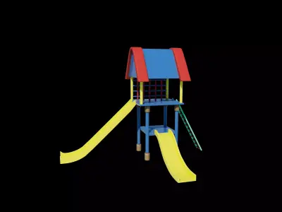 Playground Cubby House 3D model