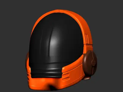 gas mask helmet scifi high poly sculpt 3d printable  3D model 6