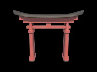 Torii Gate 3D model