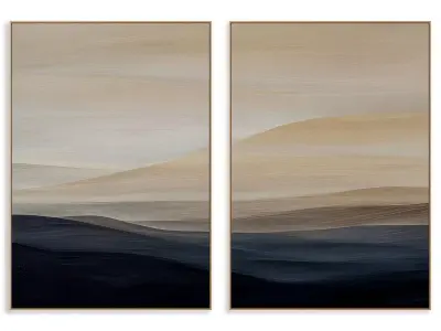 Abstract Painting Frame set 3D model 443