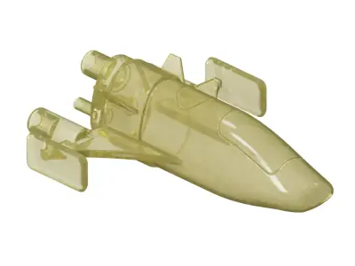 Transparent Space Ship Toy 3D model