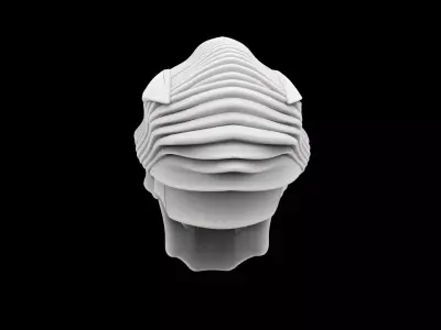 Alien Skull 3D print model 3D print model