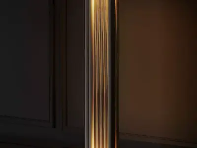 VeniceM Numa Floor Light in Brass and Glass by Massimo Tonetto 3D model