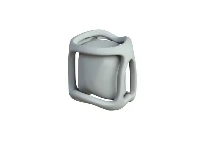 SciFi Shape Object Low Poly Low-poly 3D model 21