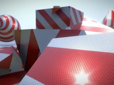 Traffic Reflection Foil 2 Texture Set 30  Low-poly 3D model