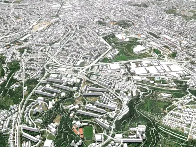 Cityscape Brno Czech Republic 3D model