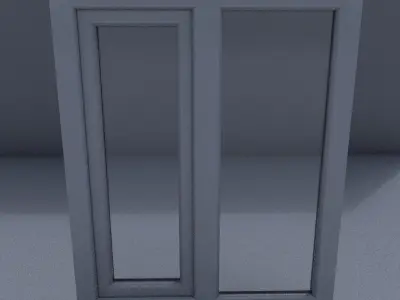 two windows Free low-poly 3D model