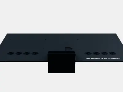 85 Samsung QE85QN900C Low-poly 3D model