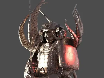 Arch Horned Demon Armour 3D model