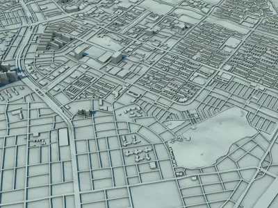 Daejeon City South Korea 3D print model