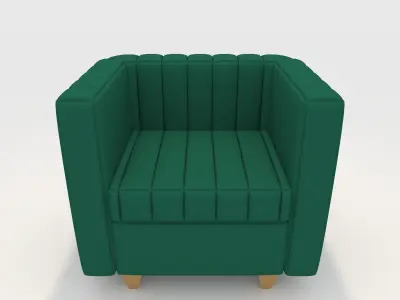Sofa 1 Seater 2 3D model