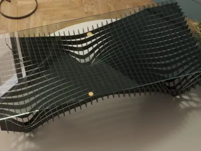parametric WAFFLE table design  3D model