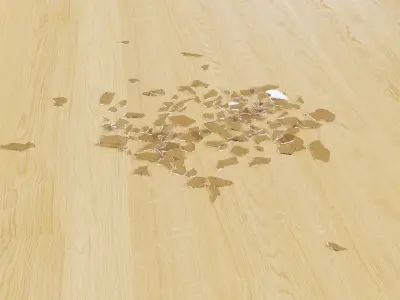 Broken Glass Debris - Large 3D model