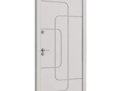  Interior door 30 Low-poly 3D model