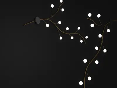 Lamp decoration modern  Low-poly 3D model