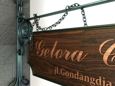 Vintage Signage 003 3D model