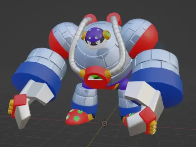Frostman - Megaman 8 3D model